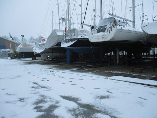 Hivernage du bateau